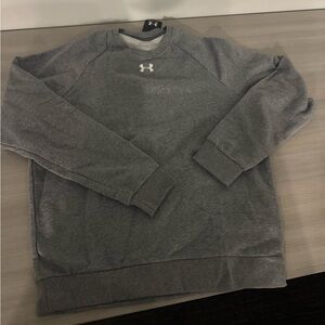 Under Armour Men's Heather Gray Crewneck Sweater